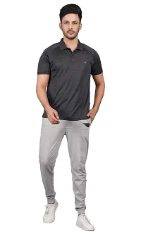 Stylish Grey Cotton Tees For Men-thumb1