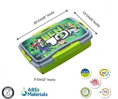 Lunch Box ndash; 2 Compartment Leak-Proof BPA Free Lunch Box, Tiffin Box for School, Lunch Box for School  Kids Lunch Box (Ben10 Lunch Box)-thumb3