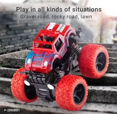 Monster Truck Toys for Kids Friction Powered Monster Truck Car Toy for Baby Push  Go Toys 4wd Monster Truck for Boys  Girls Multi Color (Pack of 1)-thumb0