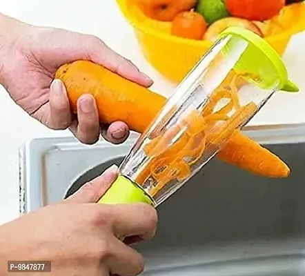 Useful Vegetable Peeler With Container Fruit Peeler With Container Smart Stainless Steel Peeler With Abs Container-thumb0