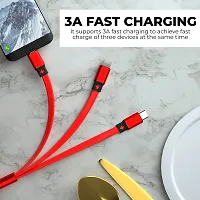 Lightning Cable 5A 1M Pvc Braided Fast Charge High Speed Data Transmission Yo33 1 M Micro Usb Cable-thumb1