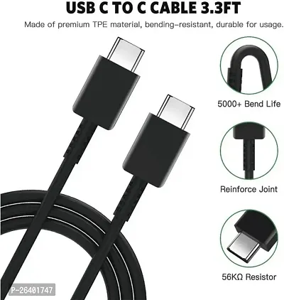 Usb C To Usb C Cable 1 Mtr 1 M Usb Type C Cable-thumb0