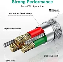 Lightning Cable 5A 1M Pvc Braided Fast Charge High Speed Data Transmission Y234 1 M Lightning Cable-thumb2