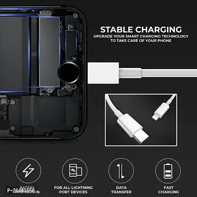 Lightning Cable 5A 1M Pvc Braided Fast Charge High Speed Data Transmission Yo35 1 M Lightning Cable-thumb2