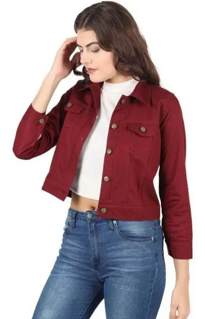 Stylish Solid Jackets Jacket For Women