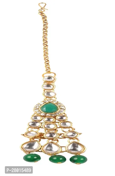 Stylish Green Alloy Pearl Jewellery Set For Women-thumb4