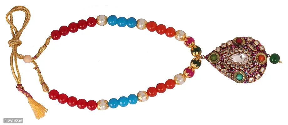 Stylish Multicoloured Brass Onyx Jewellery Set For Women-thumb0