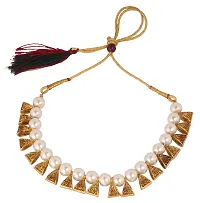 Stylish White Base Metal Pearl Jewellery Set For Women-thumb2