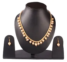 Stylish Gold Alloy Cubic Zirconia Jewellery Set For Women-thumb3