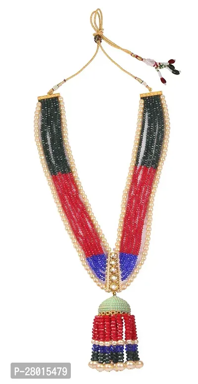 Stylish Multicoloured Stone Crystal Jewellery Set For Women-thumb2