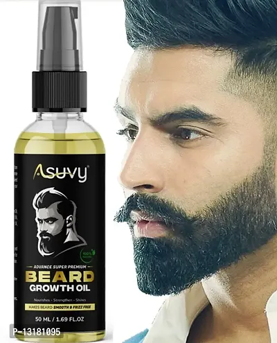 &nbsp;Asuvy Beard Oil For Beard Growth | 100% Natural Hair Oil&nbsp;&nbsp;(50 ml)-thumb0