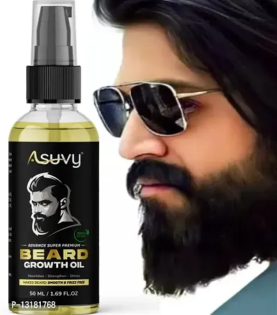 ASUVY Beard Growth Oil ,More Beard Growth, Natural Oils including Jojoba  Alm-thumb0