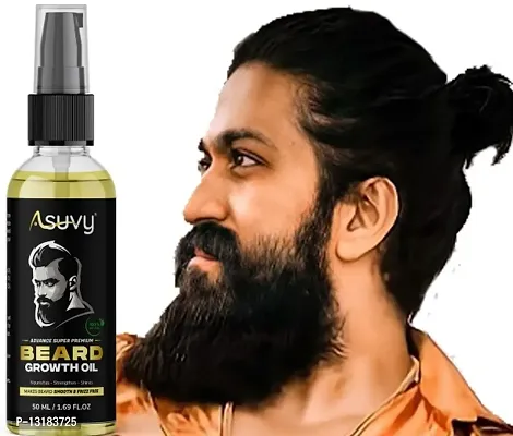Asuvy Faster Beard Oil With 100% Natural Ingredients Hair Oil  (50 ml)