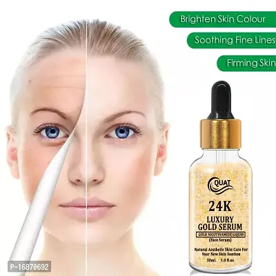 24k Gold Face , Skin Brightening , Anti-Aging, Vitamin For Skin Whitening And Age Defying | 30 ML-thumb0