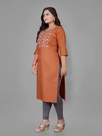 Fancy Cotton Emboidered Straight Kurti-thumb2