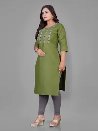 Fancy Cotton Emboidered Straight Kurti-thumb2