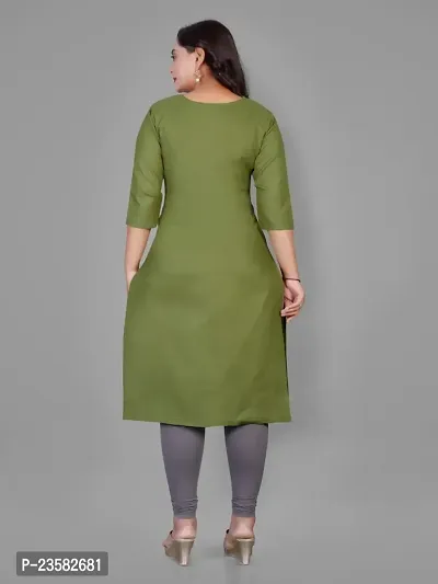 Fancy Cotton Emboidered Straight Kurti-thumb4