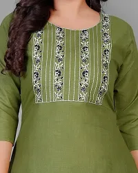 Fancy Cotton Emboidered Straight Kurti-thumb1