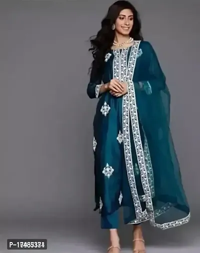 Fancy Rayon Embroidered Kurtas For Women