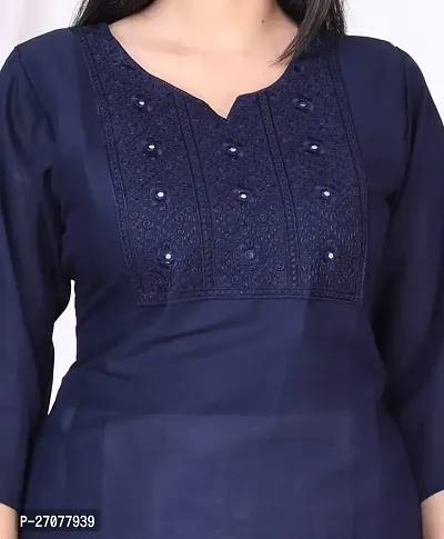 Stylish Rayon Embroidered Kurti-thumb2