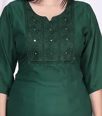 Stylish Rayon Embroidered Kurti-thumb1