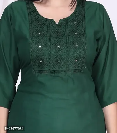 Stylish Rayon Embroidered Kurti-thumb2