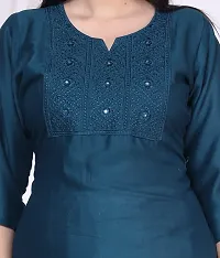 Stylish Rayon Embroidered Kurti-thumb1