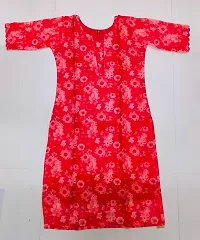 Stylish Red Organza Kurta For Women-thumb1