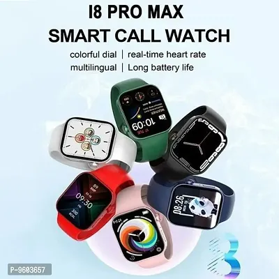 i8 Pro Max series 8 Smart Watch Full Screen Smartwatch, Voise Assistant, Amoled Display(Black, Watch Series 8)-thumb0