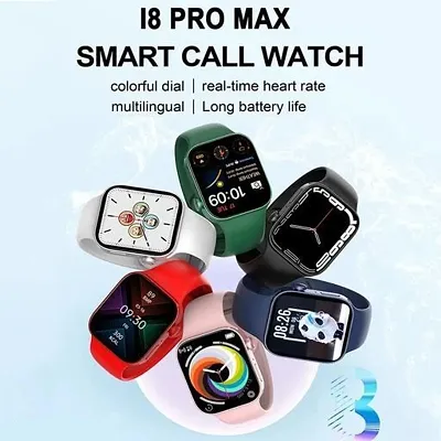 i8 Pro Max series 8 Smart Watch Full Screen Smartwatch, Voise Assistant, Amoled Display(Black, Watch Series 8)