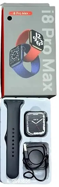 I8 Pro Max Series 8 Smart Watch Full Screen -Silver-thumb3