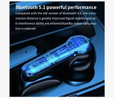 M19 Wireless headphone Earbuds Bluetooth 5.1, Stereo Sound, IPX 7, 3300 Mah Powerbank Sports Headset-thumb1