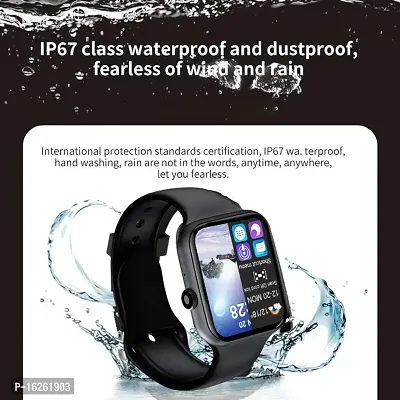 T 500 Smart Watch Led With Daily Activity Tracker For Touchscreen Receive Or Cancel Calling Heart Rate Sensor Sleep Monitor And For All Boys And Girls Wristband Black-thumb0