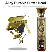 T9 LED Golden Trimmer Buddha Style Trimmer, Professional Hair Clipper, Adjustable Blade Clipper, Hair Trimmer and Shaver For Men, Retro Oil Head Close Cut Precise hair Trimming Machine-thumb2