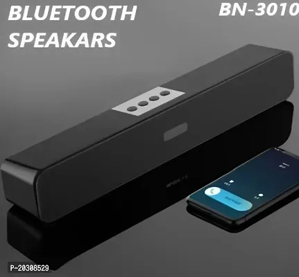 BN - 3010 Wireless Bluetooth TOP SELLING PORTABLE HOME THEATRE SOUNDBAR, , with High BASS, 10W Portable Bluetooth Soundbar, 2400Mah Battery-thumb0