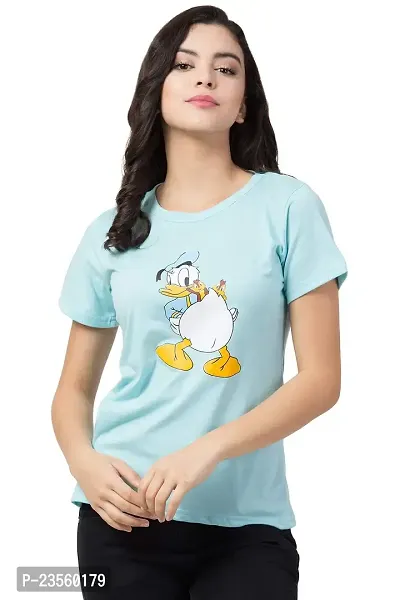 DEEPMAYRA COLLECTION Women's Duck Printed T-Shirts-thumb2