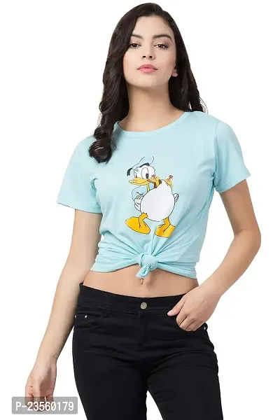 DEEPMAYRA COLLECTION Women's Duck Printed T-Shirts-thumb0