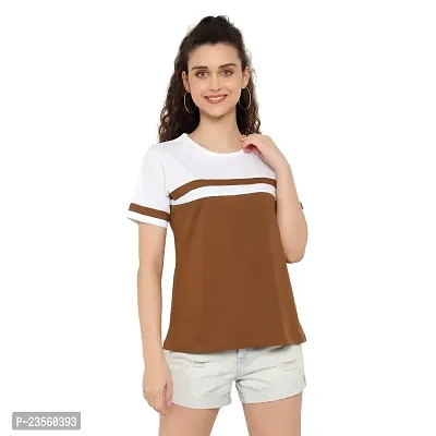 Deepmayra collection Women's Color Block T-Shirts