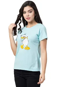 DEEPMAYRA COLLECTION Women's Duck Printed T-Shirts-thumb2