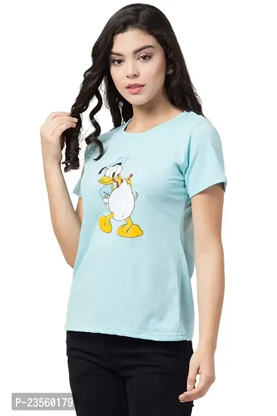 DEEPMAYRA COLLECTION Women's Duck Printed T-Shirts-thumb3