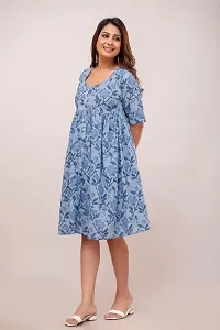 Women Cotton Floral Printed Dress-thumb4