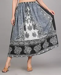 CHAKKAR Women's Printed Polyester Skirt-thumb2