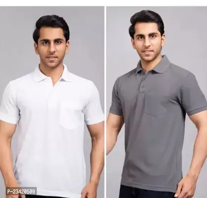 Fancy Cotton Blend T-shirts for Men Pack Of 2