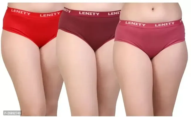 Lenity Pack Of 3 Women Hipster Multicolor Panty-thumb0