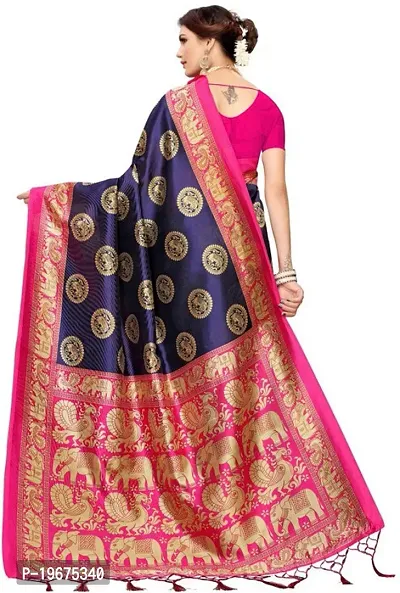 Women Stylish Georgette Solid Saree with Blouse piece-thumb4