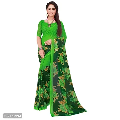 Stylish Georgette Multicoloured Printed Saree With Blouse Piece For Women Pack Of 2-thumb3