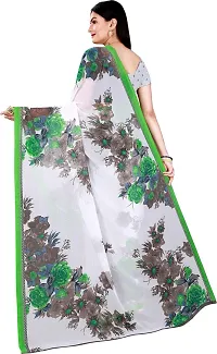 Women Stylish Georgette Printed Saree with Blouse piece-thumb2