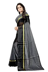 Stylish Black cotton silk Sarees For Women-thumb2