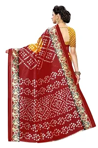 Stylish Art Silk Red Printed Saree With Blouse Piece For Women-thumb3