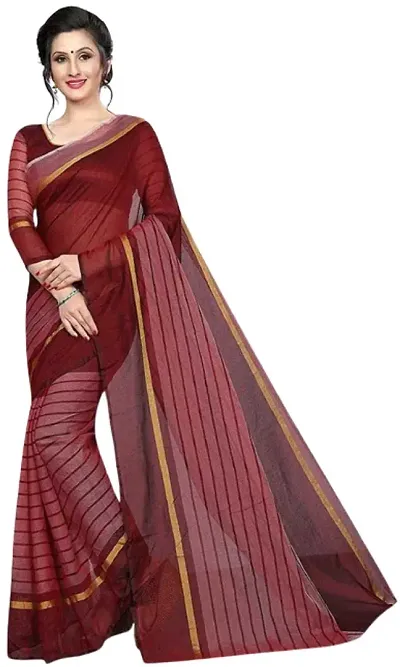 Hot Selling Cotton Silk Saree with Blouse piece